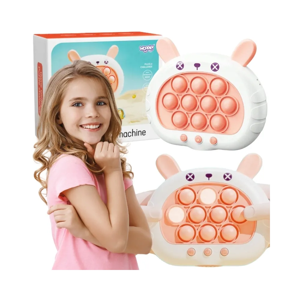WOOPIE Gra POP IT Elektryczna Antystresowa Zręcznościowa Króliczek