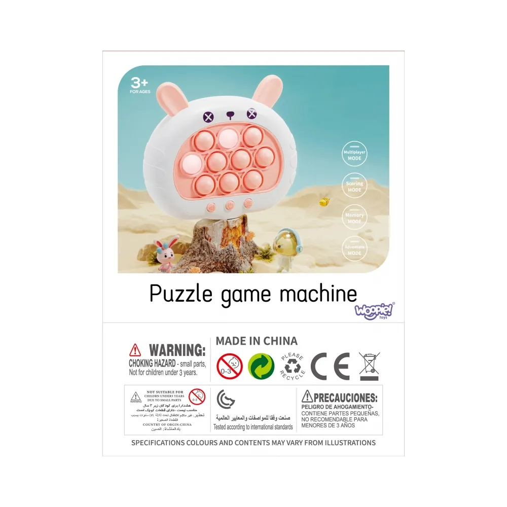 WOOPIE Gra POP IT Elektryczna Antystresowa Zręcznościowa Króliczek