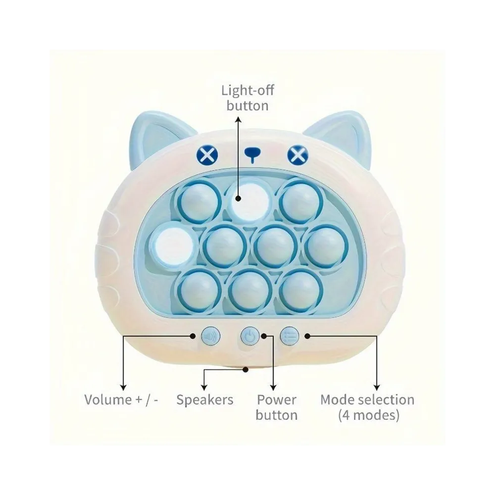 WOOPIE Gra POP IT Elektryczna Antystresowa Zręcznościowa Kotek