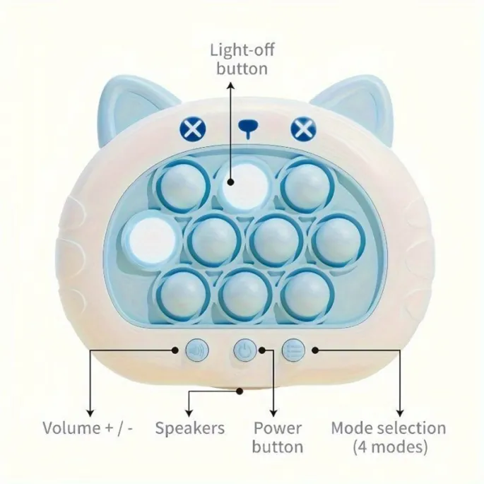 Elektryczna zabawka antystresowa o kształcie kotka.