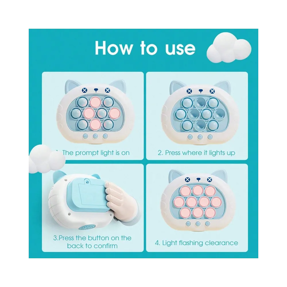 WOOPIE Gra POP IT Elektryczna Antystresowa Zręcznościowa Kotek