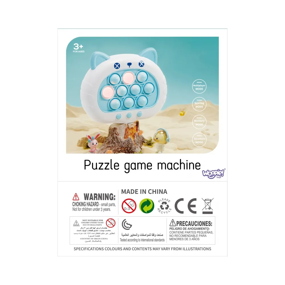 WOOPIE Gra POP IT Elektryczna Antystresowa Zręcznościowa Kotek