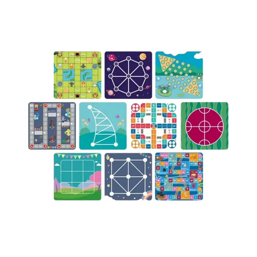 WOOPIE Zestaw Gier Planszowych Logicznych 10w1