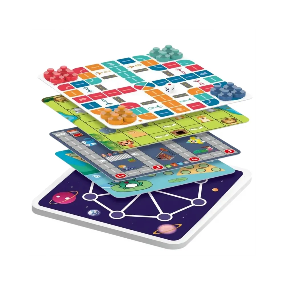 WOOPIE Zestaw Gier Planszowych Logicznych 10w1