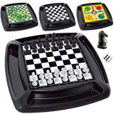 WOOPIE Zestaw 4w1 Gry Planszowe Warcaby, Szachy, Chińczyk, Drabiny i Węże