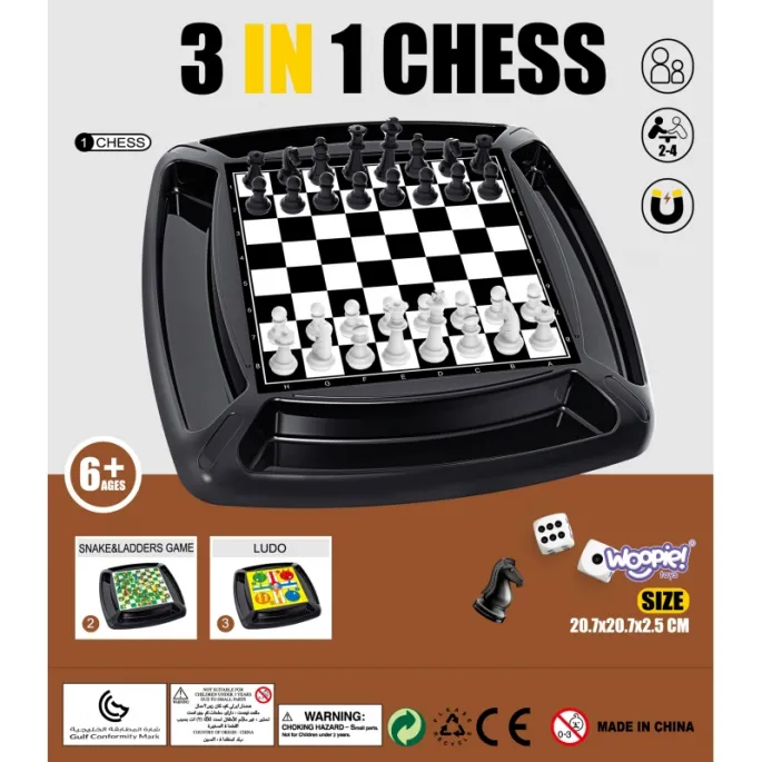 Węże i drabiny - jedna z gier w zestawie