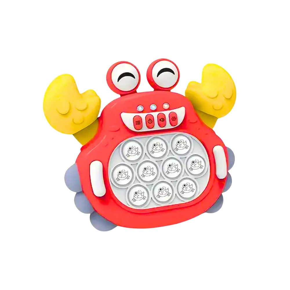 WOOPIE Gra POP IT Elektroniczna Antystresowa Zręcznościowa Krab Czerwony