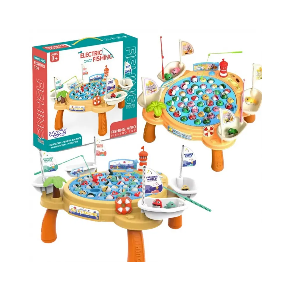 WOOPIE Interaktywny Stolik Gra Łowienia Rybek Na Magnes Piracki