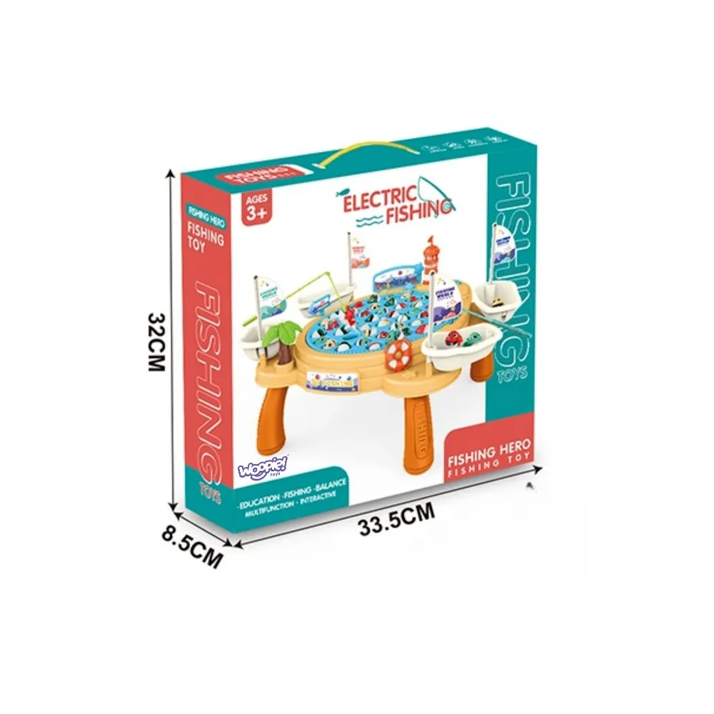 WOOPIE Interaktywny Stolik Gra Łowienia Rybek Na Magnes Piracki