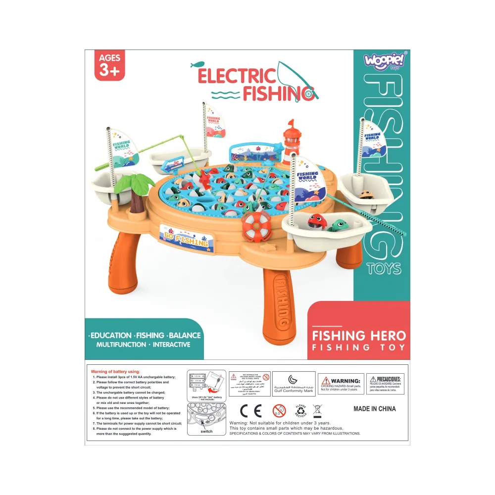 WOOPIE Interaktywny Stolik Gra Łowienia Rybek Na Magnes Piracki