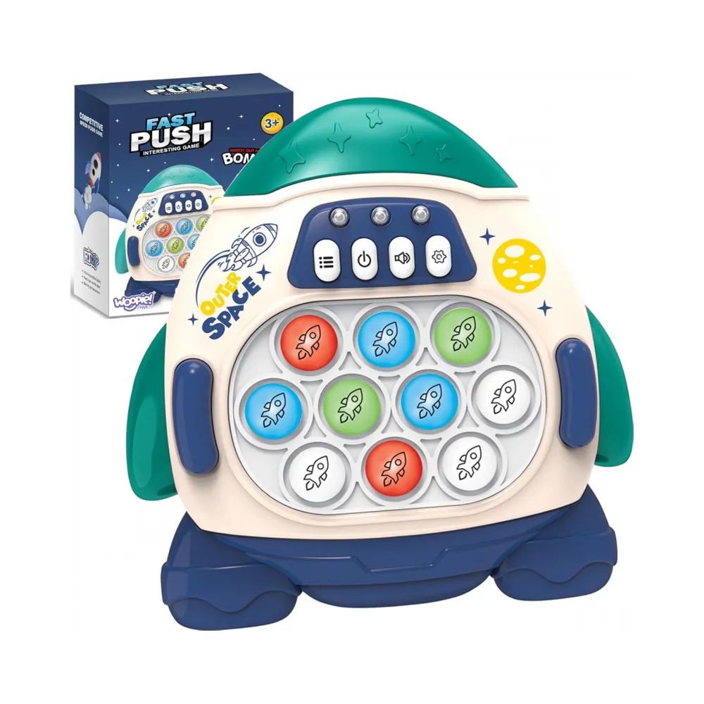 WOOPIE Gra POP IT Elektroniczna Antystresowa Zręcznościowa Rakieta blue