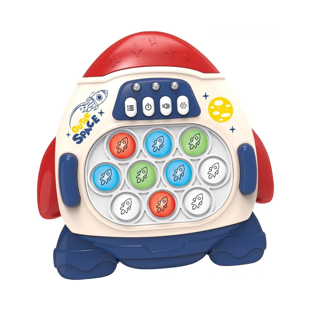 WOOPIE Gra POP IT Elektroniczna Antystresowa Zręcznościowa Rakieta red