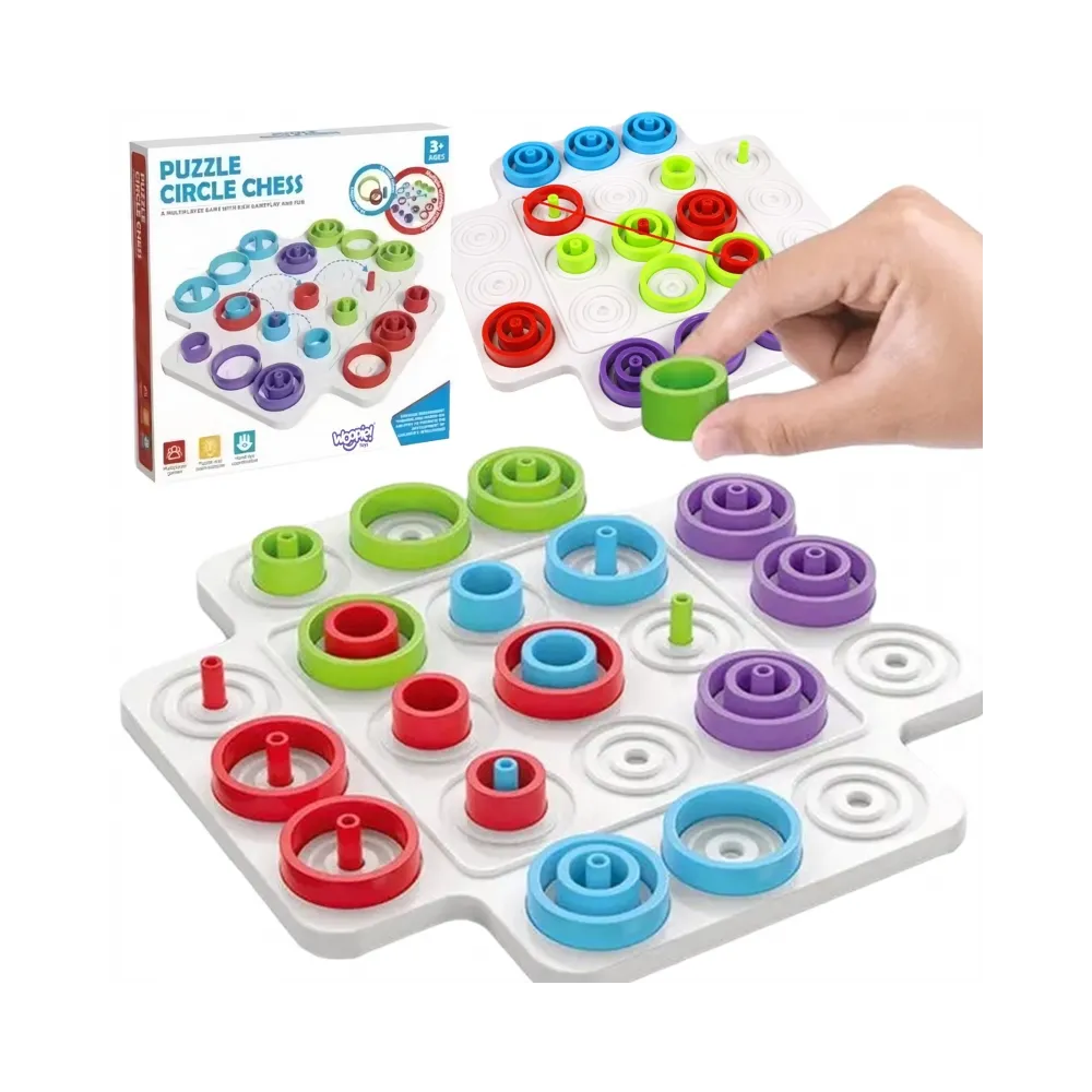 WOOPIE IQ Gra Logiczna Strategiczna Trening Mózgu Kółko i Krzyżyk 36 el.