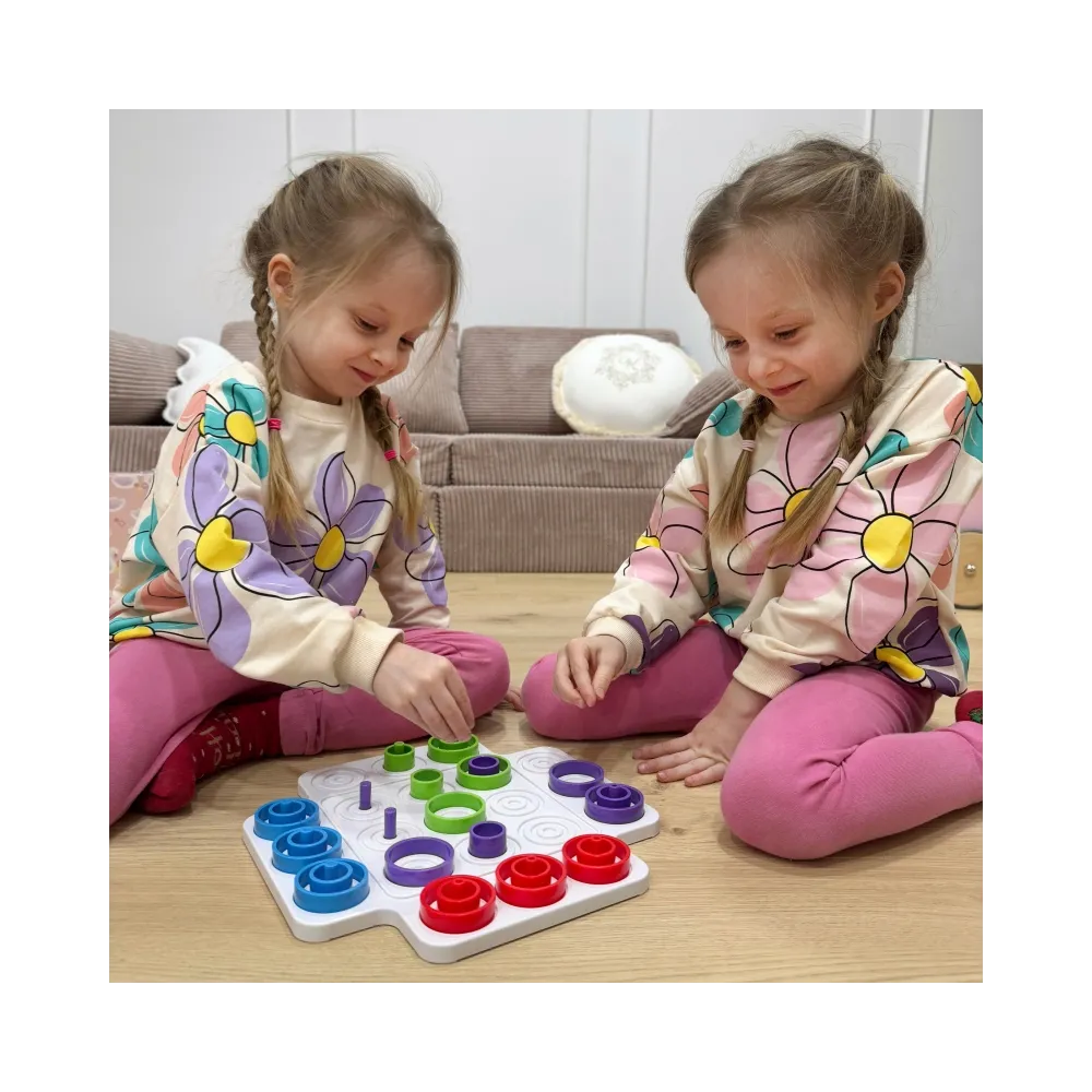 WOOPIE IQ Gra Logiczna Strategiczna Trening Mózgu Kółko i Krzyżyk 36 el.