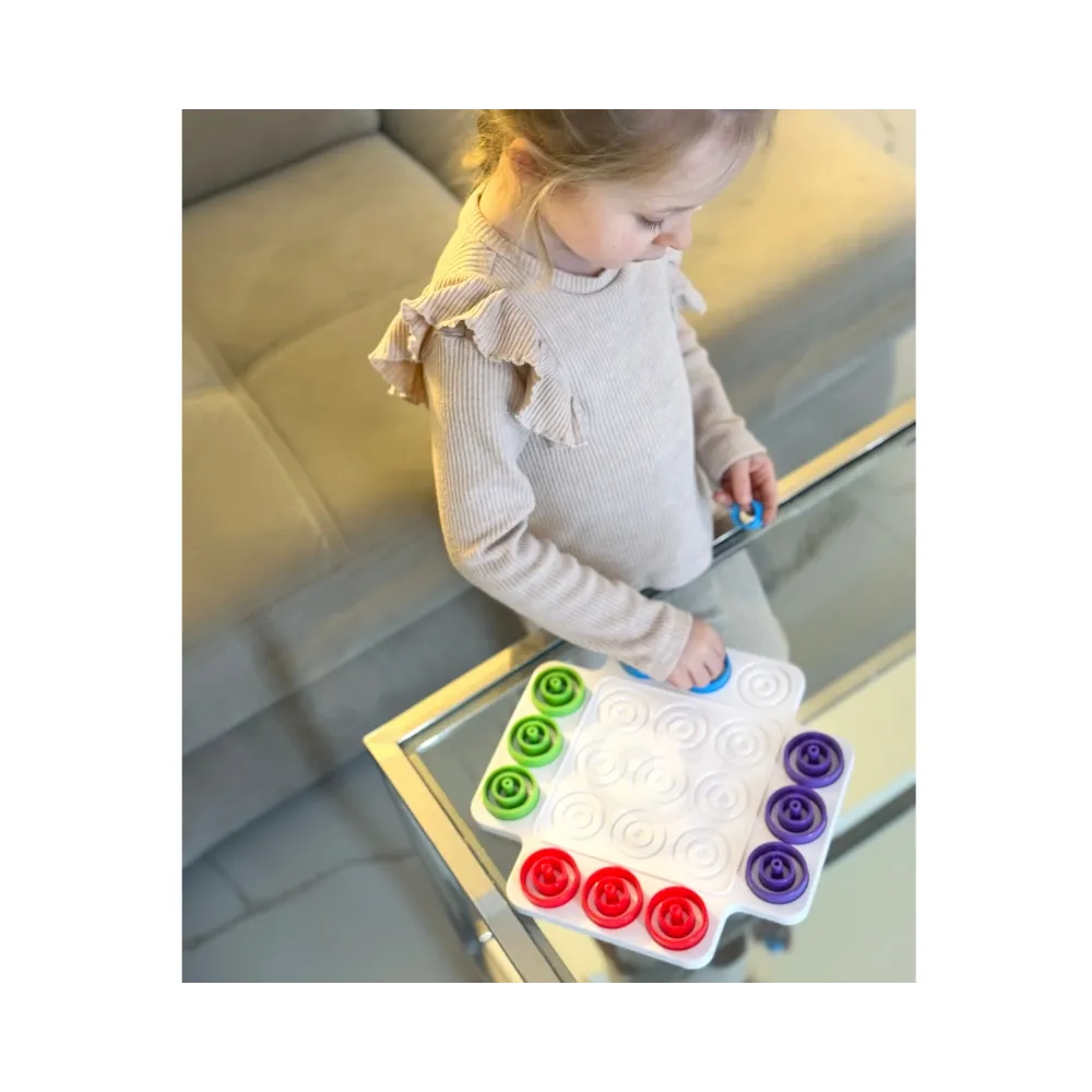 WOOPIE IQ Gra Logiczna Strategiczna Trening Mózgu Kółko i Krzyżyk 36 el.