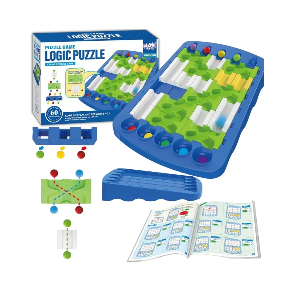 Gra logiczna dla dzieci w kolorowym labiryncie.