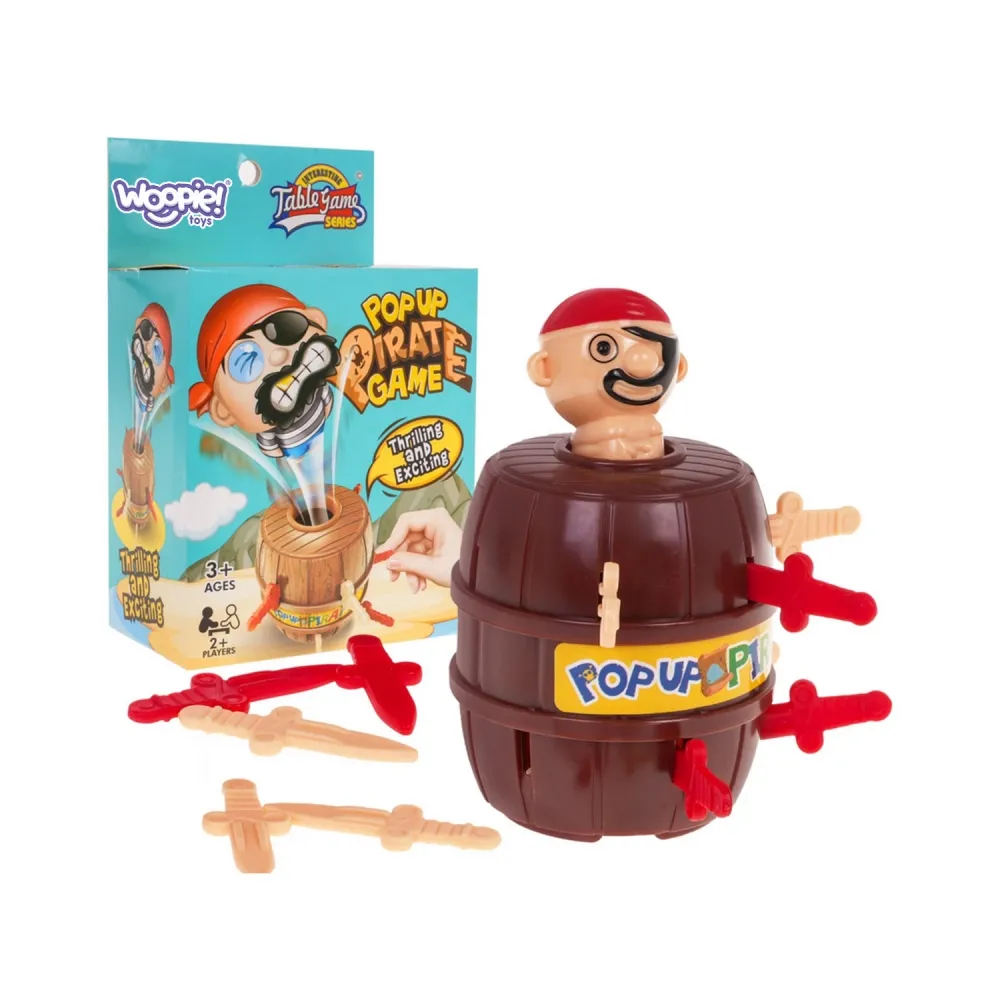 WOOPIE Gra Zręcznościowa Szalony Wyskakujący Pirat w Beczce
