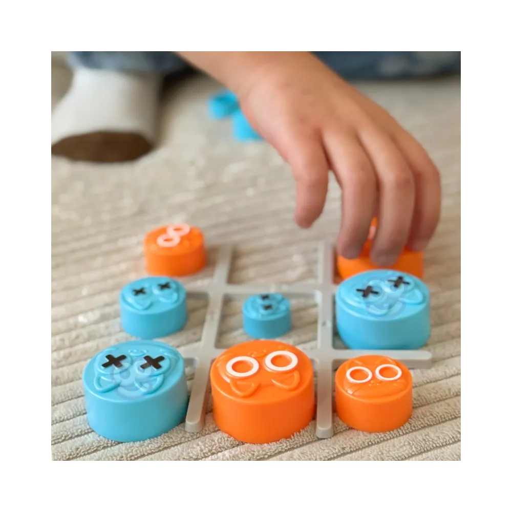 WOOPIE IQ Gra Logiczna Przenośna Kółko i Krzyżyk Kotki w Pudełku