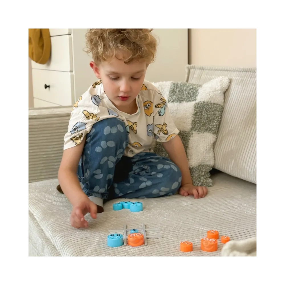 WOOPIE IQ Gra Logiczna Przenośna Kółko i Krzyżyk Kotki w Pudełku