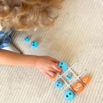 WOOPIE IQ Gra Logiczna Przenośna Kółko i Krzyżyk Kotki w Pudełku