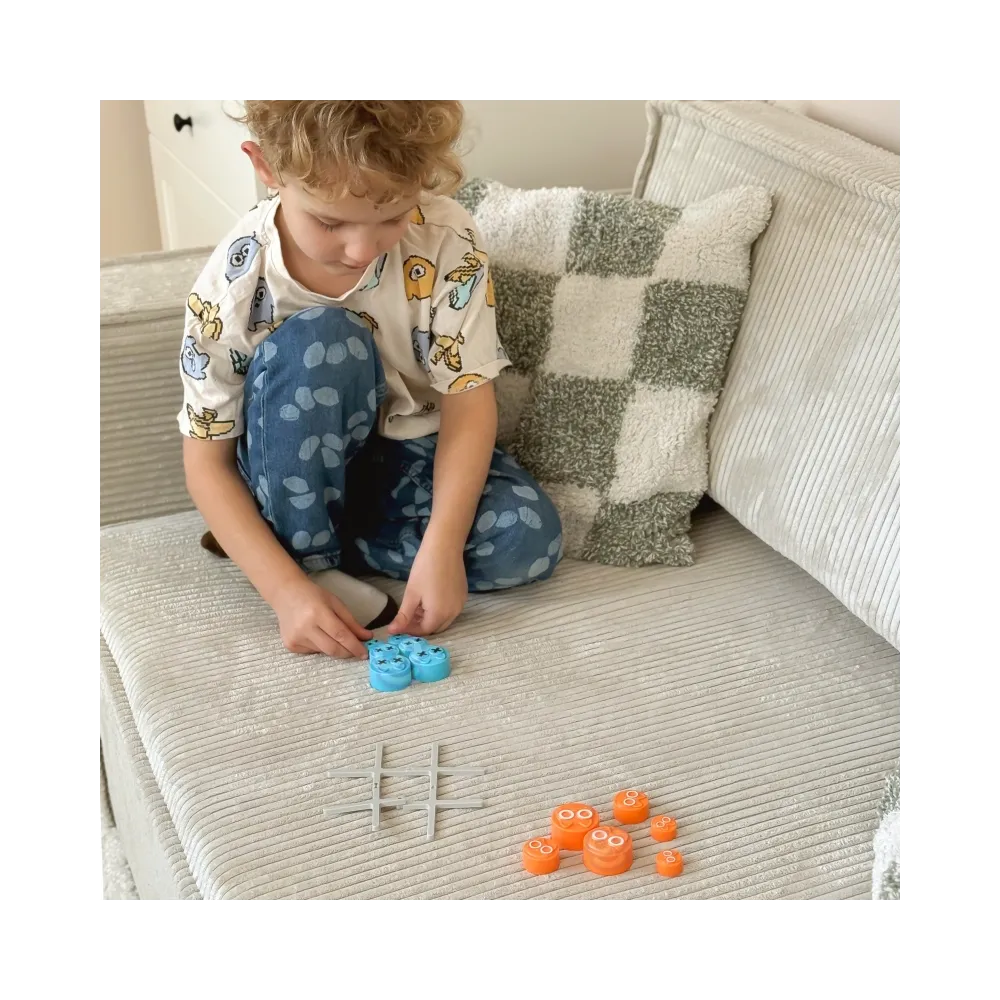 WOOPIE IQ Gra Logiczna Przenośna Kółko i Krzyżyk Kotki w Pudełku