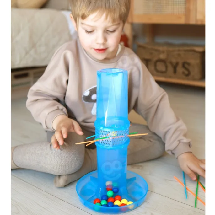 Zabawka edukacyjna z kolorowymi kulkami