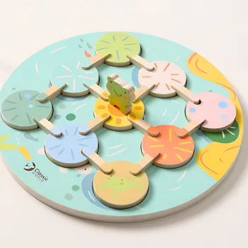 CLASSIC WORLD Gra Sensoryczna Liść Lotosu Dopasuj Kształty i Kolory