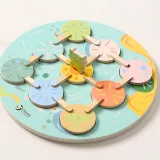 CLASSIC WORLD Gra Sensoryczna Liść Lotosu Dopasuj Kształty i Kolory