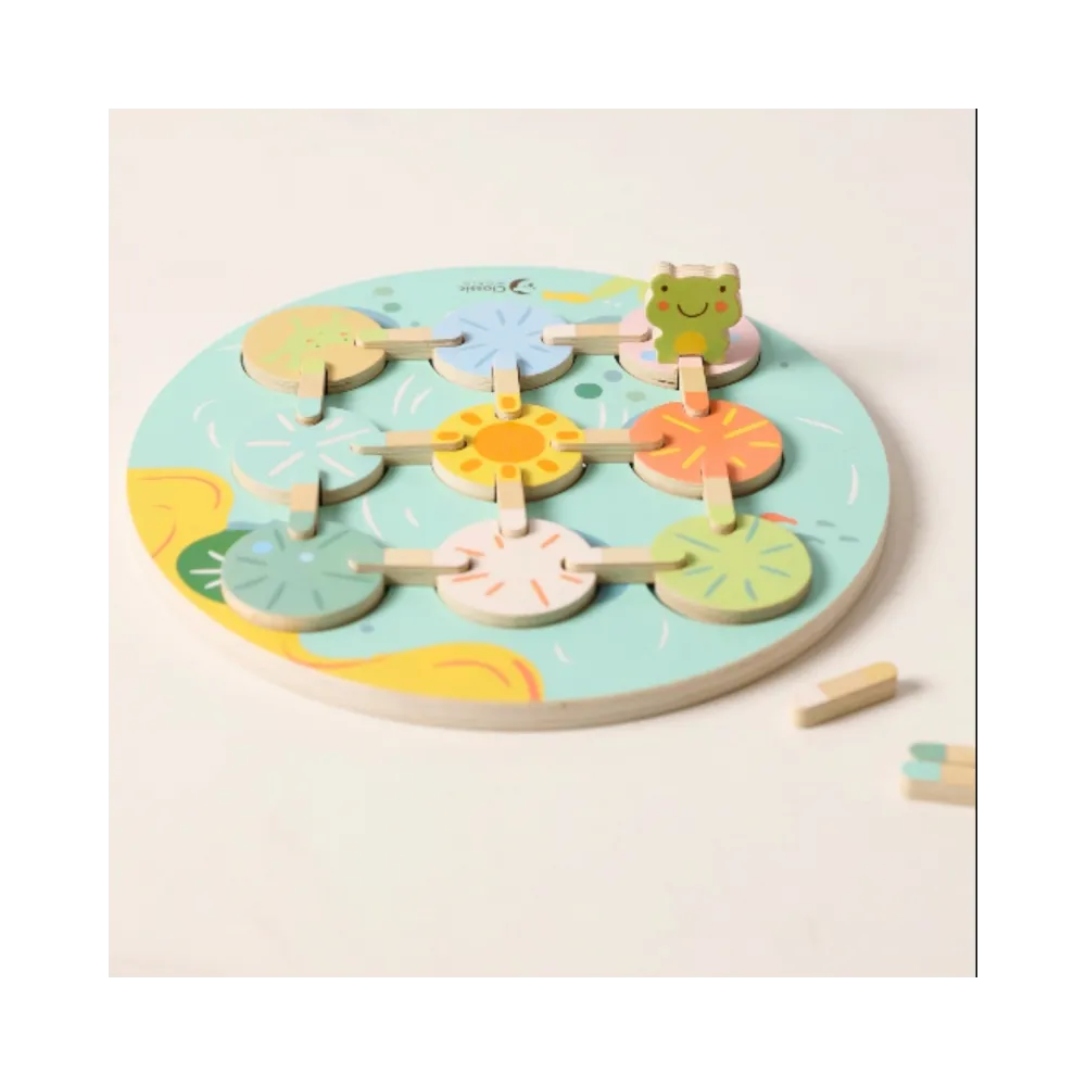 CLASSIC WORLD Gra Sensoryczna Liść Lotosu Dopasuj Kształty i Kolory