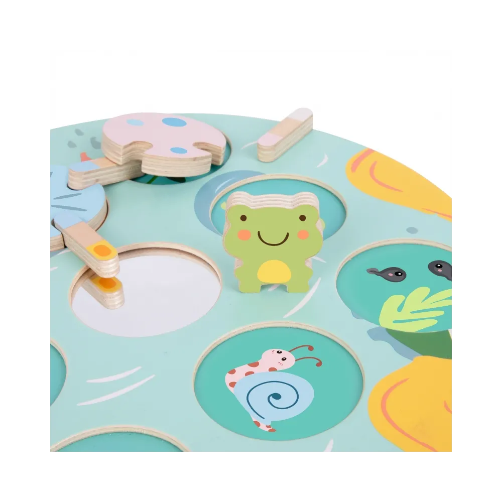 CLASSIC WORLD Gra Sensoryczna Liść Lotosu Dopasuj Kształty i Kolory