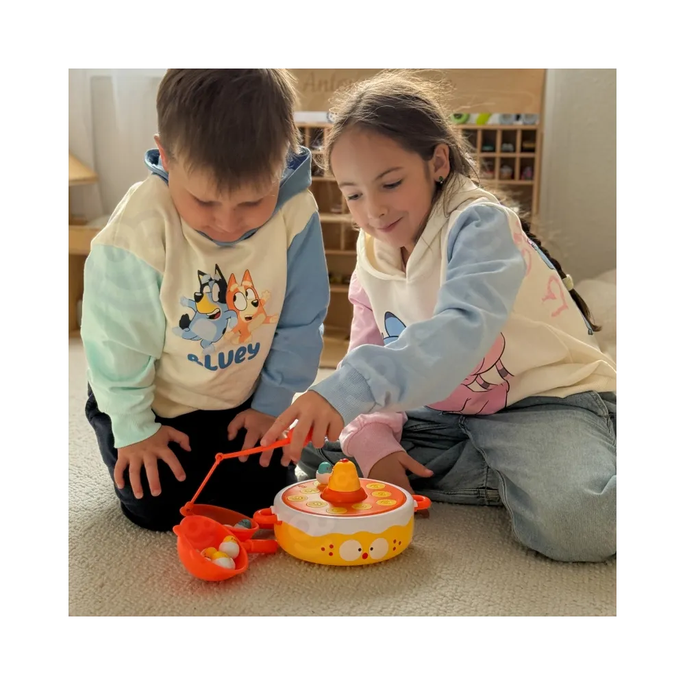 WOOPIE Gra Zręcznościowa Łowienie Kurczaczków 4w1 Katapulta