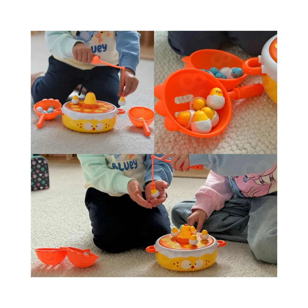 WOOPIE Gra Zręcznościowa Łowienie Kurczaczków 4w1 Katapulta