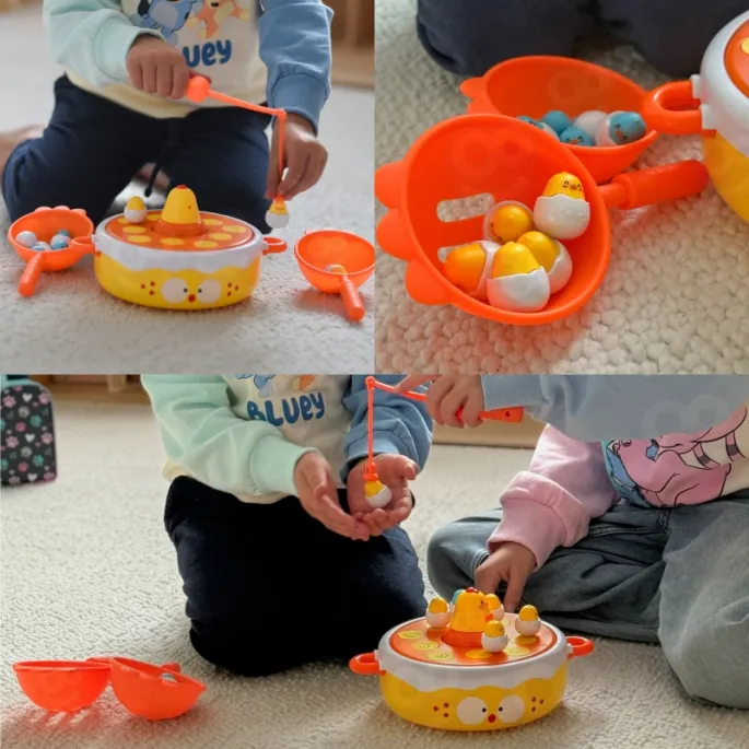 Muzyczny dysk z wirującymi kurczaczkami