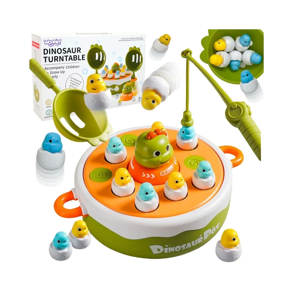 WOOPIE Gra Zręcznościowa Łowienie Dinozaurów 4w1 Katapulta