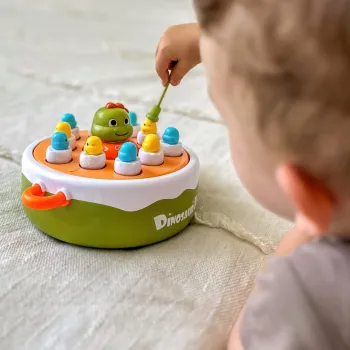 WOOPIE Gra Zręcznościowa Łowienie Dinozaurów 4w1 Katapulta