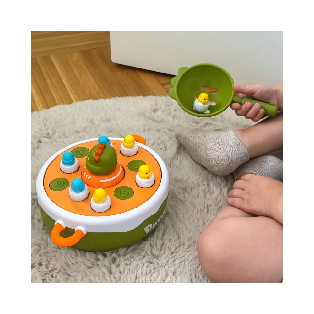 WOOPIE Gra Zręcznościowa Łowienie Dinozaurów 4w1 Katapulta