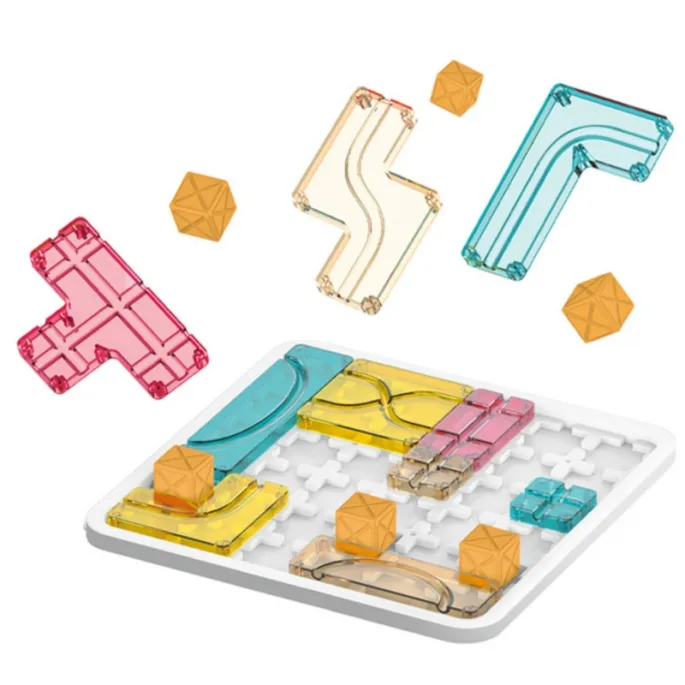 Zestaw do logicznego myślenia dla dzieci z elementami geometrycznymi