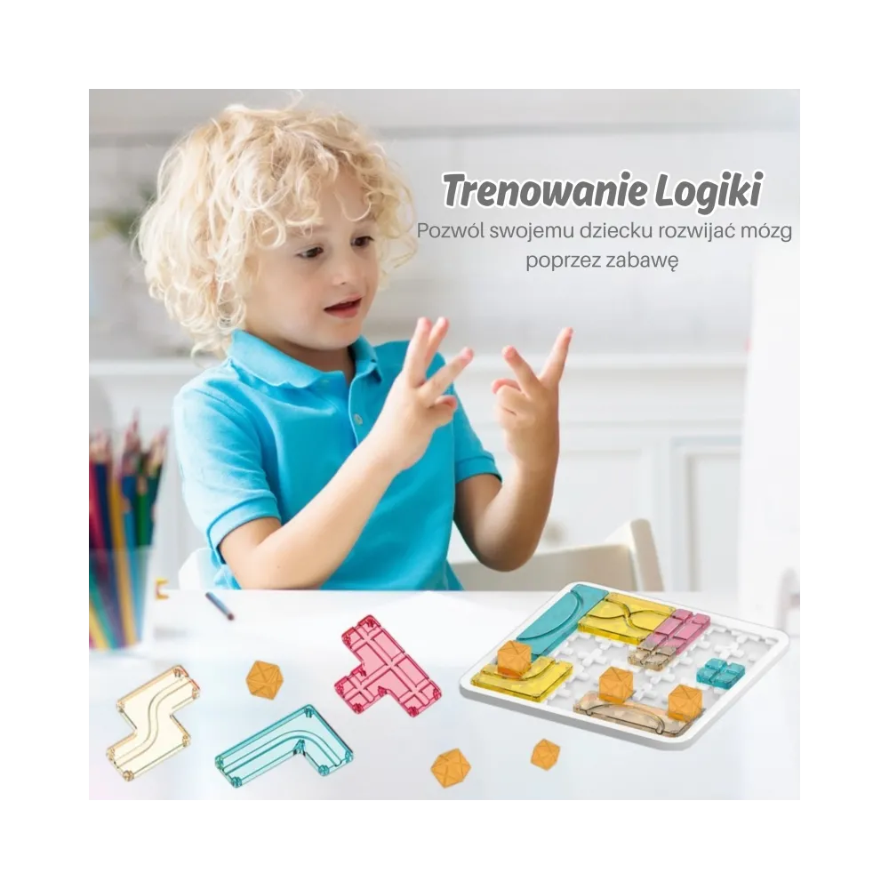 WOOPIE Gra Planszowa Logiczna Kreatywna Układanka Przestrzenna