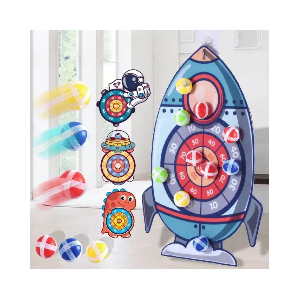 WOOPIE Gra Zręcznościowa w Rzutki na Rzepy Tarcza Rakieta