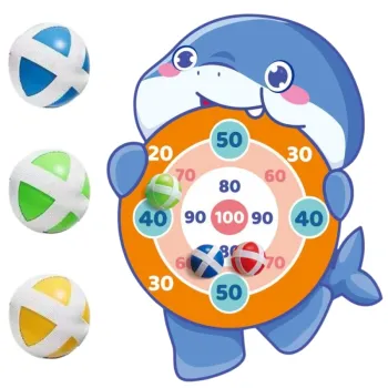 WOOPIE Gra Zręcznościowa w Rzutki na Rzepy Tarcza Rekin