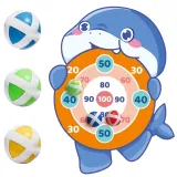 WOOPIE Gra Zręcznościowa w Rzutki na Rzepy Tarcza Rekin