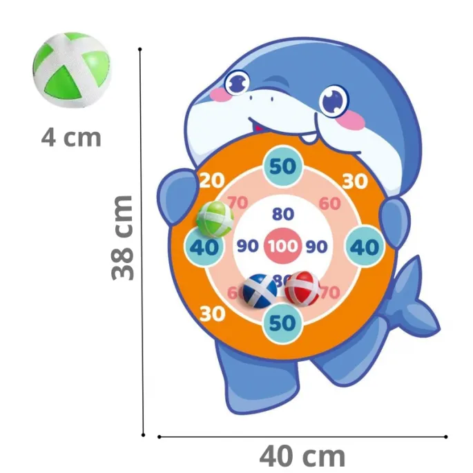 Gra zręcznościowa w rzutki, idealna do zabawy na ścianie.