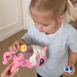 WOOPIE Gra Zręcznościowa w Rzutki na Rzepy Zestaw 2w1 Tarcza Wyrzutnia Jednorożec