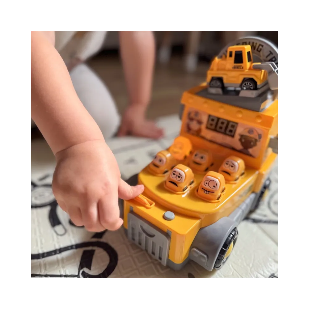 WOOPIE Gra Zręcznościowa Uderz Młotkiem Wbijak Plac Budowy z Akcesoriami