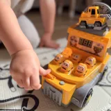 WOOPIE Gra Zręcznościowa Uderz Młotkiem Wbijak Plac Budowy z Akcesoriami
