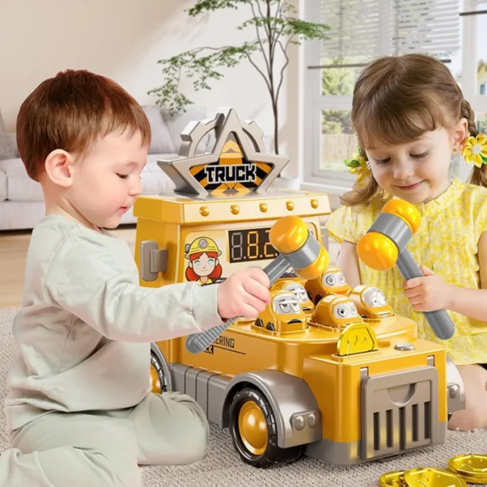 Mini autko budowlane do zestawu Uderz Młotkiem WOOPIE