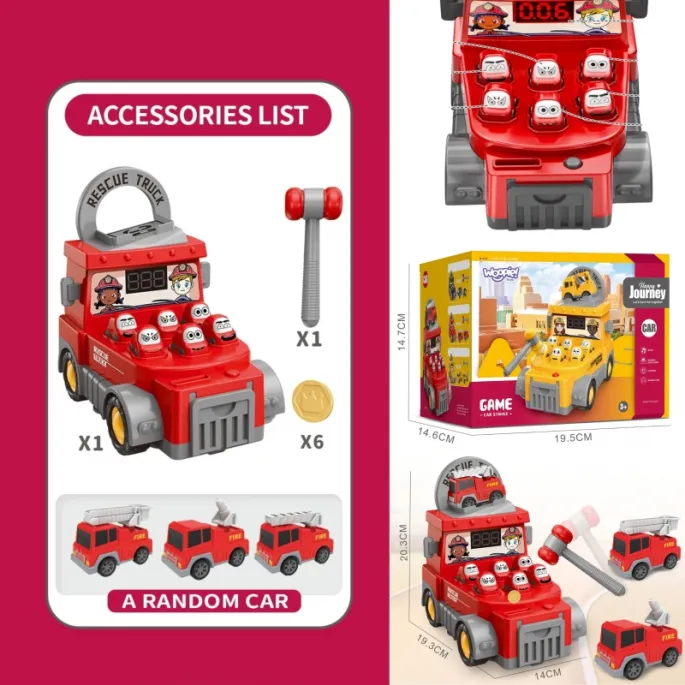 Bezpieczny wóz strażacki dla małych dzieci