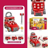 WOOPIE Gra Zręcznościowa Uderz Młotkiem Wbijak Straż Pożarna z Akcesoriami