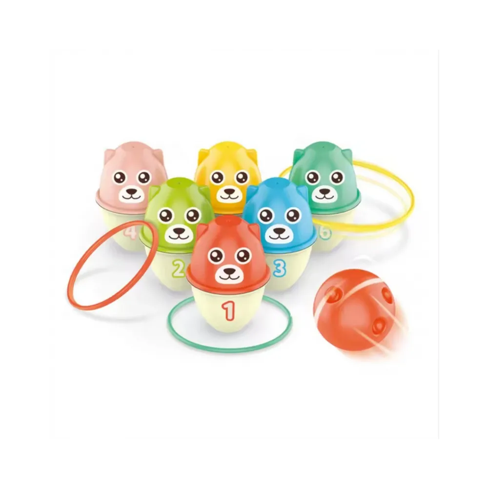 WOOPIE Kręgle Dla Dzieci Kolorowe Misie 3w1