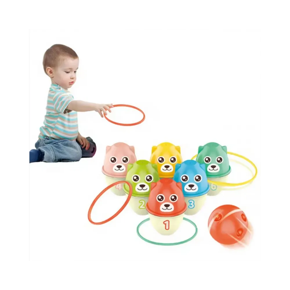 WOOPIE Kręgle Dla Dzieci Kolorowe Misie 3w1